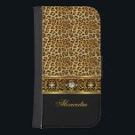 Coque Avec Portefeuille Pour Galaxy S4 Élégant léopard sauvage Bijou d'or noir<br><div class="desc">Elégant Poster de animal de léopard sauvage noir et or, faux bijou. Elegant Classy Phone Mobile Coque Girly for Women girl Ajouter Nom Initiales Parties scintillant (Soyez avisé que l'image apparaitra sombre sur Coque) Fabuleux produit pour Femmes, Filles, Zizzago a créé ce design VEUILLEZ NOTER toutes les images plates. Ils...</div>