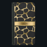 Coque Avec Portefeuille Pour Galaxy S5 Empreinte de léopard noir et or monogramme<br><div class="desc">Élégant empreinte de léopard noir et or. monogramme personnalisable. Si vous avez besoin d'aide pour customiser,  changer de couleur ou autre chose à l'un de mes designs,  contactez le concepteur ArtOnWear. Mise en forme de texte gratuite avec aide en direct disponible sur demande.</div>