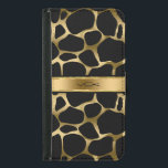 Coque Avec Portefeuille Pour Galaxy S5 Empreinte de léopard noir et or monogramme<br><div class="desc">Élégant empreinte de léopard noir et or. monogramme personnalisable. Si vous avez besoin d'aide pour customiser,  changer de couleur ou autre chose à l'un de mes designs,  contactez le concepteur ArtOnWear. Mise en forme de texte gratuite avec aide en direct disponible sur demande.</div>