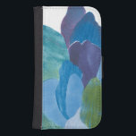 Coque Avec Portefeuille Pour Galaxy S4 Faux Indigo I<br><div class="desc">Floral</div>