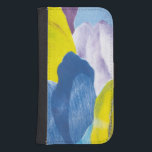 Coque Avec Portefeuille Pour Galaxy S4 Faux Indigo III<br><div class="desc">Floral</div>