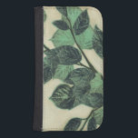 Coque Avec Portefeuille Pour Galaxy S4 Feuilles et succursales sur Arrière - plan de crèm<br><div class="desc">Des feuilles verts et des branches se reposent sur un arrière - plan crème dans cette impression de Jennifer Goldberger. Au fur et à mesure que la saison change,  les couleurs de ces feuilles restent les mêmes,  apportant un peu de consistance dans votre vie.</div>
