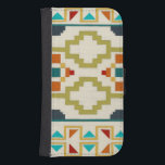 Coque Avec Portefeuille Pour Galaxy S4 Géométrie du sud-ouest I<br><div class="desc">Motifs</div>