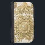 Coque Avec Portefeuille Pour Galaxy S4 Les créatures de la mer d'or<br><div class="desc">Ernst Haeckel est un artiste créatif et imaginatif. Dans cette oeuvre d'art contemporain,  il capture les oursins d'anémones de la mer dans des motifs dorés et biscornus. Vous n'aurez pas d'autre oeuvre d'art comme celle-ci. Obtenez dès aujourd'hui ce morceau innovant d'art océanique sur vos produits !</div>