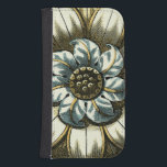 Coque Avec Portefeuille Pour Galaxy S4 Médaillon floral orné sur Arrière - plan bleu clai<br><div class="desc">Un arrière - plan bleu clair sert d'accent à ce tableau orné de médaillons floraux de Vision Studio. Des couches de feuilles multiplient la beauté de la fleur,  lui donnant une qualité très nature. Achetez-le aujourd'hui et laissez-le fleurir dans votre maison!</div>
