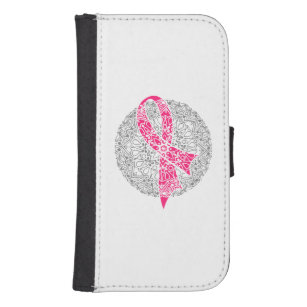 Coque Avec Portefeuille Pour Galaxy S4 Mois de sensibilisation au cancer du sein Oncologi