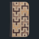 Coque Avec Portefeuille Pour Galaxy S4 Motif décoratif de Mudcloth d'Africain<br><div class="desc">Motif africain décoratif de mudcloth par le Jr. de Wyatt de Normand comportant les formes géométriques qui semblent s'adapter ensemble. Les fans de Tetris ou les formes géométriques devraient faire cet achat aujourd'hui !</div>