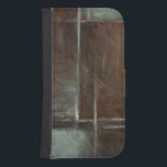 Coque Avec Portefeuille Pour Galaxy S4 Mur en brique rouge et gris<br><div class="desc">Un joli mur en brique rouge et gris est représenté dans cette oeuvre d'Ethan Harper. Il peut s'agir de l'extérieur d'un bâtiment très ancien ou de l'intérieur d'une douche rustique. Peu importe le sujet, les couleurs et le style de la peinture donnent à l'oeuvre une sensation très vivante. Prends une...</div>