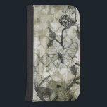 Coque Avec Portefeuille Pour Galaxy S4 Papillons arabes II<br><div class="desc">Papillons et insectes</div>