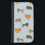 Coque Avec Portefeuille Pour Galaxy S4 patny<br><div class="desc">Motif sans couture avec des chats drôles. Illustration du vecteur. © et ® Bigstock® - Tous droits réservés.</div>