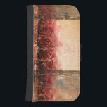 Coque Avec Portefeuille Pour Galaxy S4 Paysage rouge Abstrait<br><div class="desc">Ethan Harper a peint ce magnifique paysage rouge abstrait. Une incrustation rectangulaire crée une partie plus légère de la pièce. Un morceau très sanguin,  commandez votre exemplaire aujourd'hui !</div>