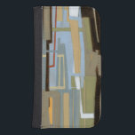 Coque Avec Portefeuille Pour Galaxy S4 Peinture de la liberté d'expression moderne par No<br><div class="desc">Peinture moderne et libre d'expression de Norman Wyatt Jr,  il présente des lignes qui se bloquent et forment des liens étroits de couleur. Parfait comme un achat personnel ou comme un cadeau pour quelqu'un qui aime la liberté d'expression peintures.</div>
