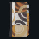 Coque Avec Portefeuille Pour Galaxy S4 Peinture moderne avec Motifs circulaires<br><div class="desc">Peint par Norman Wyatt,  Jr. ce tableau moderne présente des motifs circulaires multicolores en neuf carrés. Bon pour un mur qui a besoin d'art aussi bien que quelqu'un qui veut pratiquer son lancer de fléchettes!</div>