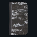 Coque Avec Portefeuille Pour Galaxy S4 Poisson blanc fossile sur Arrière - plan noir<br><div class="desc">Cette image d'inspiration fossile est parfaite pour votre collection de poissons. Cette image est simple car elle ne comprend que deux couleurs : noir et blanc. Choisissez cette illustration dès aujourd'hui sur votre produit.</div>