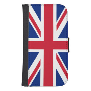 Coque Avec Portefeuille Pour Galaxy S4 Portefeuilles britanniques de téléphone de drapeau