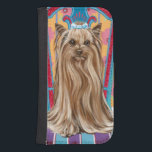Coque Avec Portefeuille Pour Galaxy S4 Princesse de la Couronne Yorkie<br><div class="desc">Animaux</div>