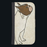 Coque Avec Portefeuille Pour Galaxy S4 Profil de French Bulldog En tête<br><div class="desc">Chariklia Zarris sait capter la meilleure émotion dans chacun de ses dessins. Il ne fait pas exception dans ce dessin simple et contemporain d'un bulldog français.  Obtenez cette image cool sur le thème du chien sur votre produit Zazzle dès aujourd'hui.</div>