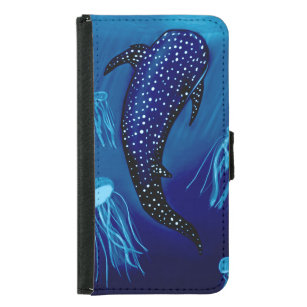 Coque Avec Portefeuille Pour Galaxy S5 Requin baleine