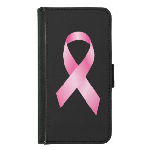 Coque Avec Portefeuille Pour Galaxy S5 Ruban rose - conscience de cancer du sein