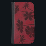 Coque Avec Portefeuille Pour Galaxy S4 Silhouettes en tête de fleurs sur Arrière - plan C<br><div class="desc">Des silhouettes en forme de tête de fleur sont dressées contre un arrière - plan pourpre dans ce tableau botanique contemporain. Le rouge profond de la toile de fond sert de grand accent pour les ombres florales représentées dans cette pièce.</div>