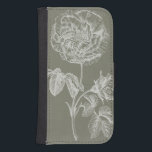 Coque Avec Portefeuille Pour Galaxy S4 Soulagement floral I<br><div class="desc">Floral</div>