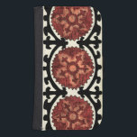 Coque Avec Portefeuille Pour Galaxy S4 Style Suzani Motif Floral Décoratif<br><div class="desc">Ce design floral décoratif de Chariklia Zarris est fait pour imiter la tapisserie de style suzani. Ces textiles tribaux sont originaires d'Asie centrale et remontent à leur ascendance jusqu'au XVe siècle. Posséder un morceau d'histoire en achetant ce motif!</div>