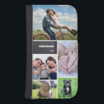Coque Avec Portefeuille Pour Galaxy S4 Tableau #blessed par collage personnalisé de photo<br><div class="desc">Protégez votre téléphone et choisissez vos photos plus aimées pour couvrir ce cas de téléphone de portefeuille. Customisez facilement les images,  le texte,  et les initiales.</div>