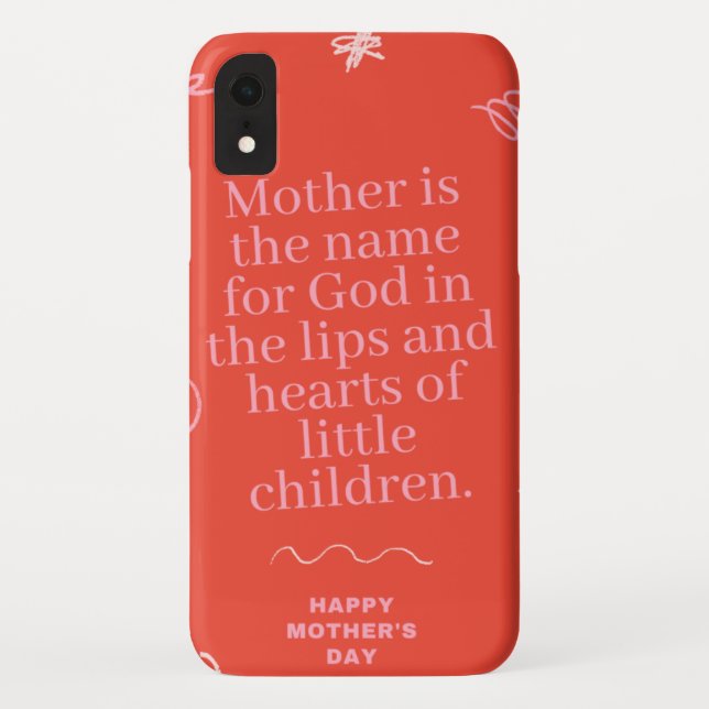 Coque Barely There de Case-Mate pour iPhone XR d'A (Dos)