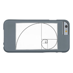 Coque Barely There iPhone 6 Cas en spirale de téléphone portable de Fibonacci