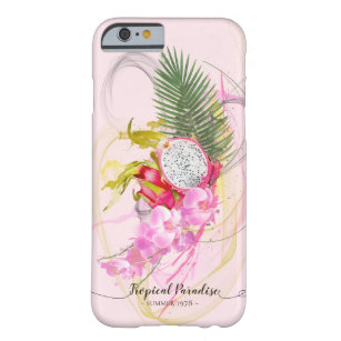 Coque Barely There iPhone 6 Dragon Fruit et rose Orchid Tropical