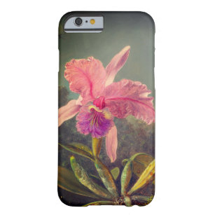 Coque Barely There iPhone 6 L'orchidée de Cattleya et trois colibris Heade