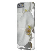 Coque Barely There iPhone 6 Orchidées tropicales blanches (Dos gauche)