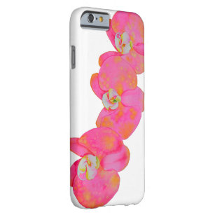 Coque Barely There iPhone 6 Peinture d'orchidée rose