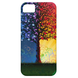 Coque Barely There iPhone 5 Jour et nuit arbre