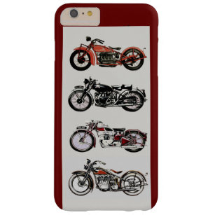 Coque Barely There iPhone 6 Plus MOTOCYCLES vintages, Rouge