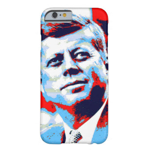 Coque Barely There iPhone 6 Pop Art JFK John F. Kennedy Red Blue