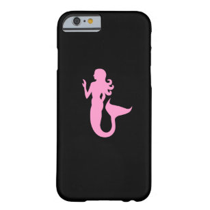 Coque Barely There iPhone 6 Sirène Ocean Glow_Pink-on-Black