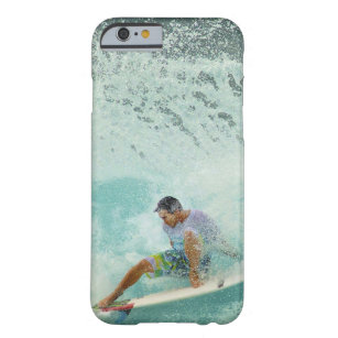 Coque Barely There iPhone 6 Surf de planche de surf de ressac de surfer