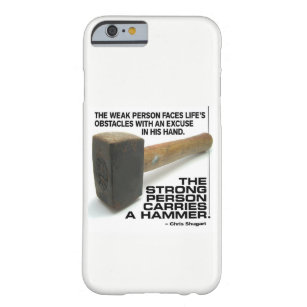Coque Barely There iPhone 6 Une Personne Forte Transporte Un Hammer - Exercice