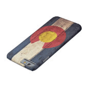 Coque Barely There iPhone 6 Vieux drapeau en bois du Colorado (Bas)