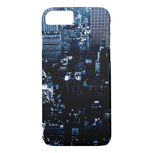 Coque Blue New York City iPhone 7 (Dos)