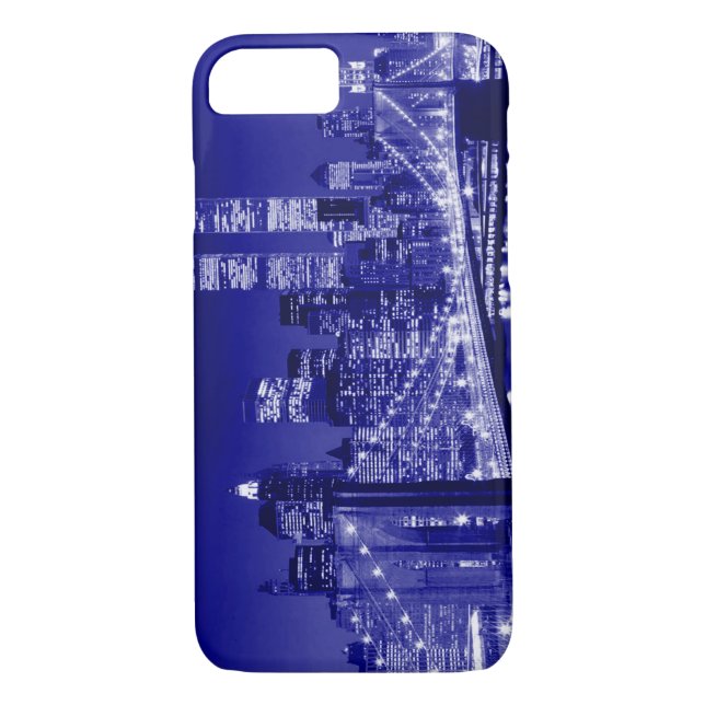 Coque Blue New York City iPhone 7 (Dos)