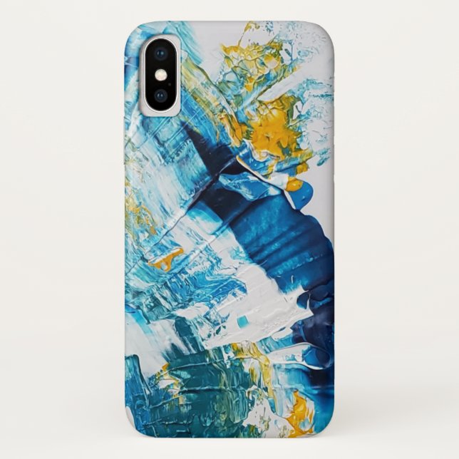 Coque Blue Waves iPhone X (Dos)