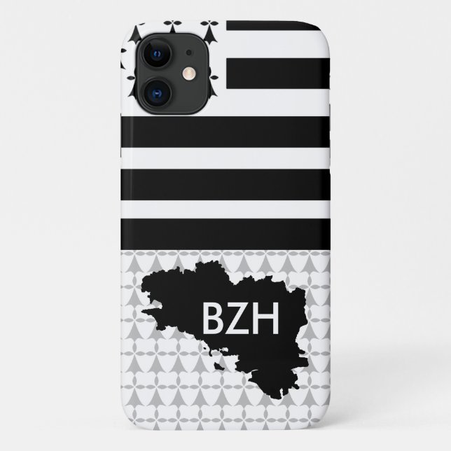 Coque BZH pour les breizh lovers v2 pour Iphones (Dos)