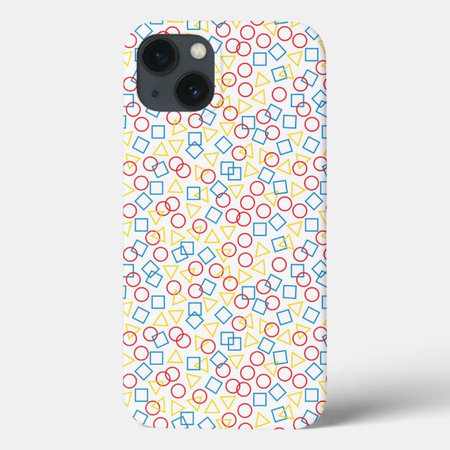 Coque Carré du triangle circulaire -coque iphone (Verso)
