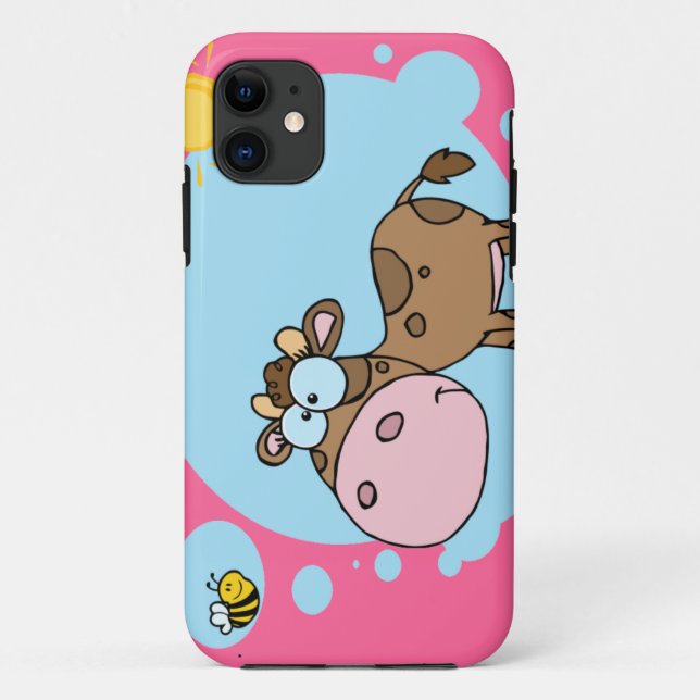 Coque Cartoon Cow iPhone 5 (Dos)