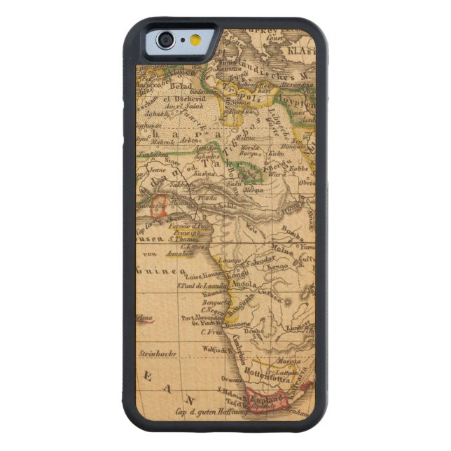 Coque Carved En Bois Pour iPhone Afrique 16 (Dos)