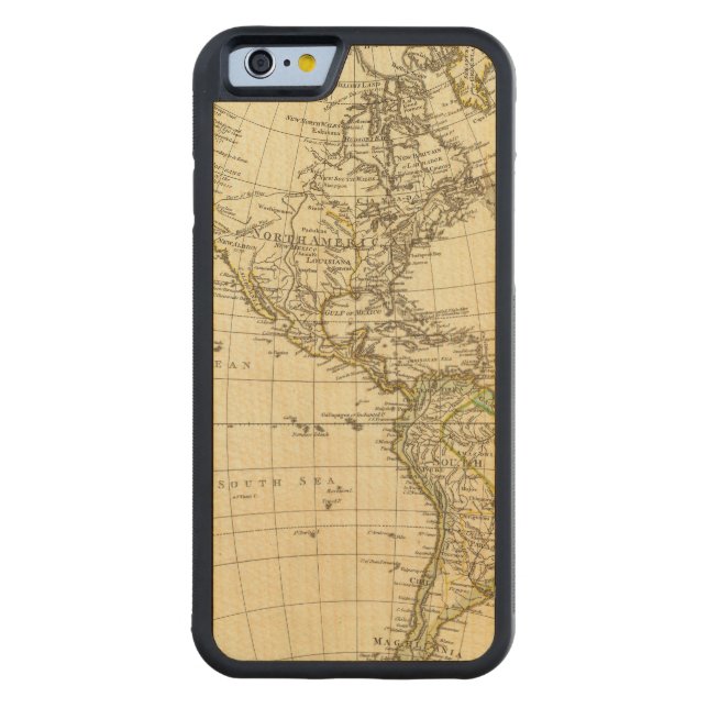 Coque Carved En Bois Pour iPhone Amérique (Dos)