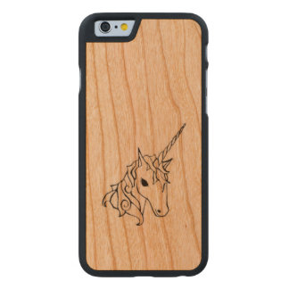 Coque Mince En Cerisier iPhone 6 cas de la licorne iphone6