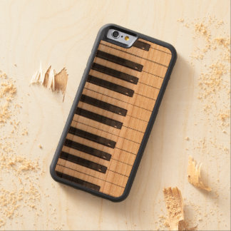 Coque Pare-chocs En Cerisier iPhone 6 Conception de cas de téléphone de clés de piano de